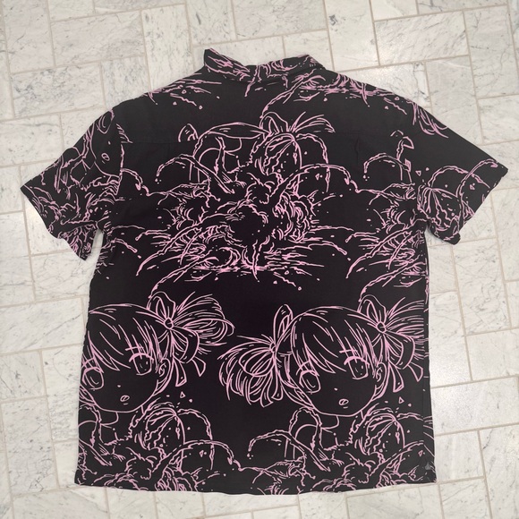 PACSUN Anime Lines Camp Shirt - Picture 12 of 13